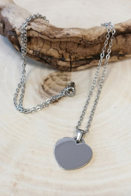 Collier en cœur à personnaliser