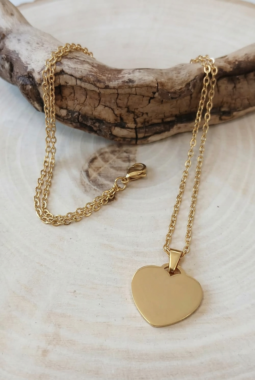 Collier en cœur à personnaliser