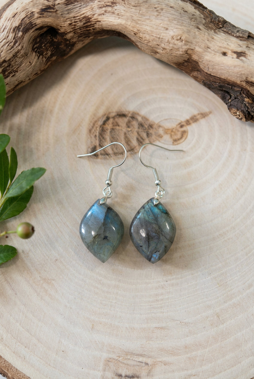 Boucles d'oreilles Labradorite